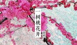 一树桃花开,春意盎然